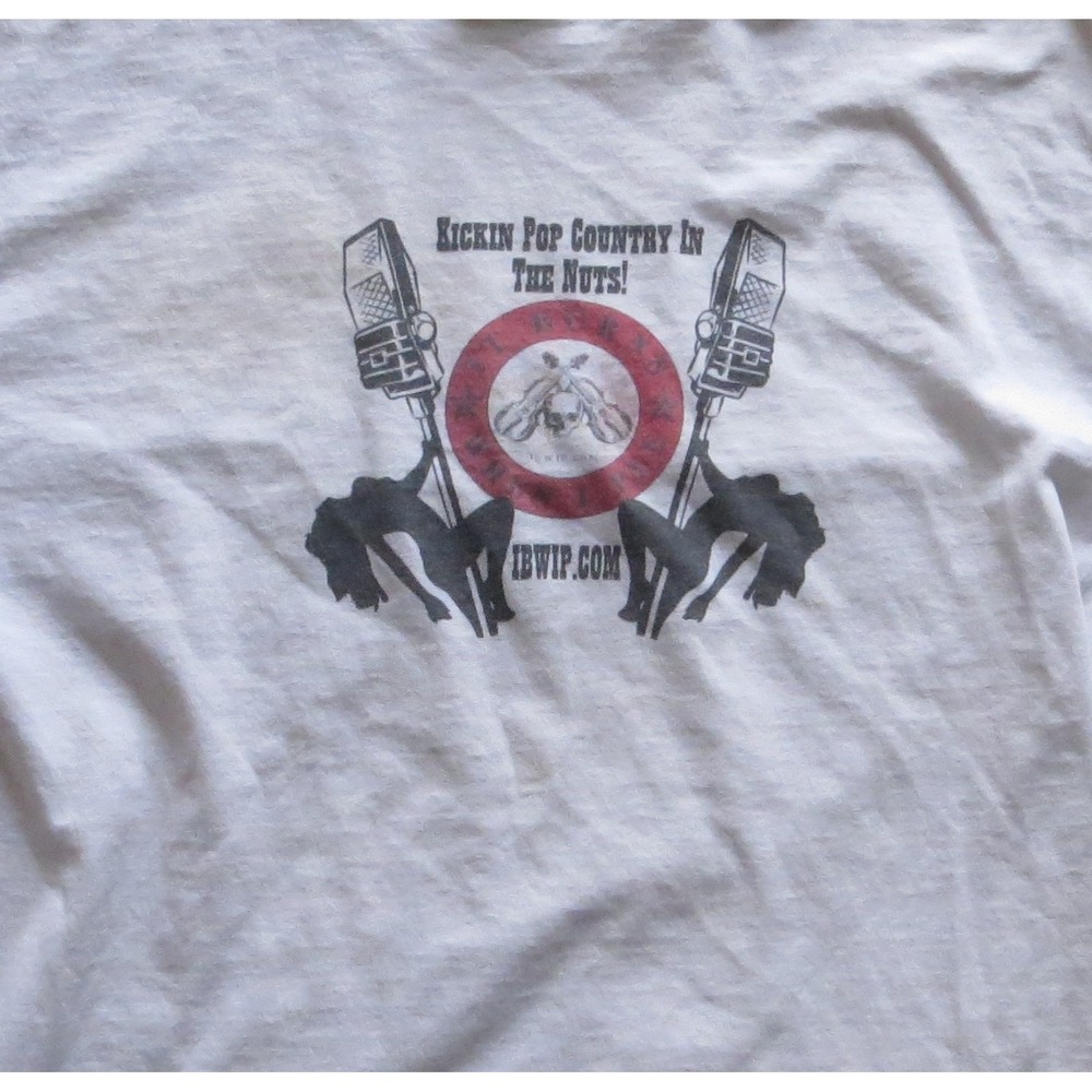 IBWIP Kickin Pop Country Shirt Mens Large Hanes Heavyweight Radio Podcast Tee